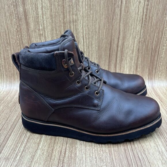 UGG SETON TL STOUT LEATHER SHEEPSKIN WATERPOOF BOOTS MEN'S SIZE US 12 (1008146) - Picture 1 of 9